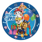 Set 6 Platos Cartón Paw Patrol 18cm Para Cumpleaños - Louicid