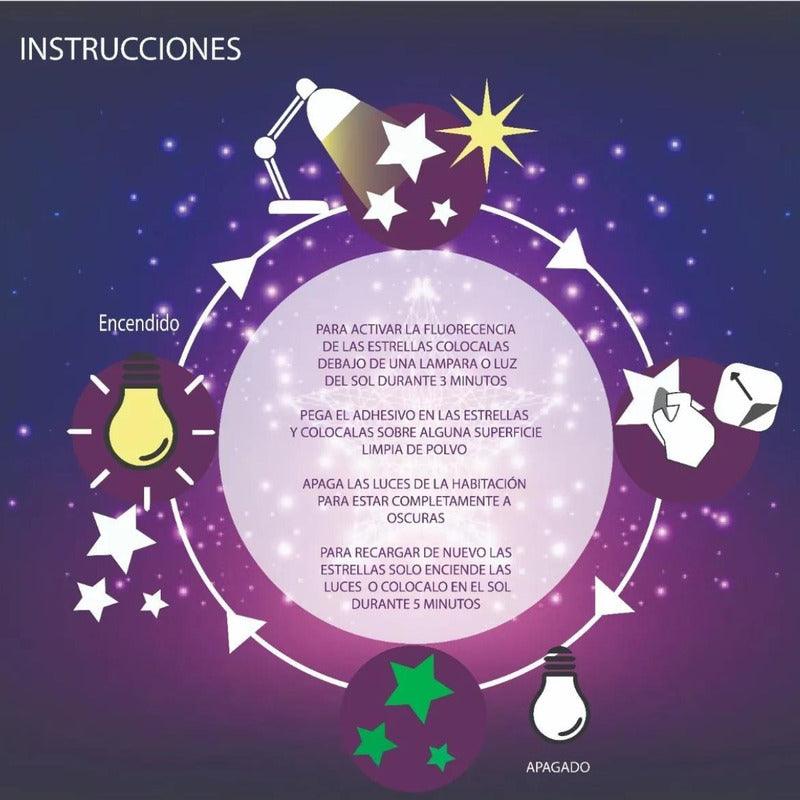 Set 8 Pegatinas Fluorescente Mariposa Brillan En La Oscurida - Louicid