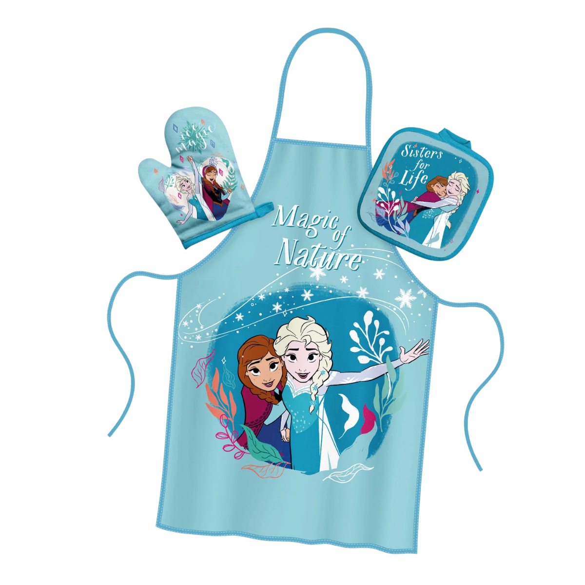 Set Delantal De Chef Infantil Frozen Disney 3 Piezas - Louicid