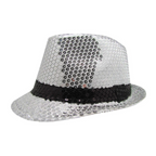 Sombrero infantil con lentejuelas plateadas para fiestas y disfraces - Louicid