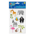 Stickers Figura De Animales De La Selva Goma Eva Con Adhesivo - Louicid