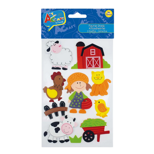 Stickers Figura La Granja Goma Eva Autoadhesiva - Louicid