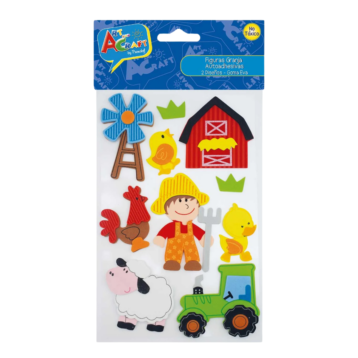 Stickers Figura La Granja Goma Eva Autoadhesiva - Louicid