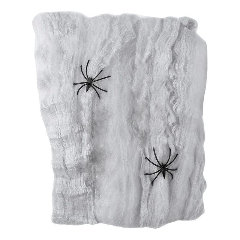 Set Telaraña 20gr Blanco Para Halloween Big Party - Louicid