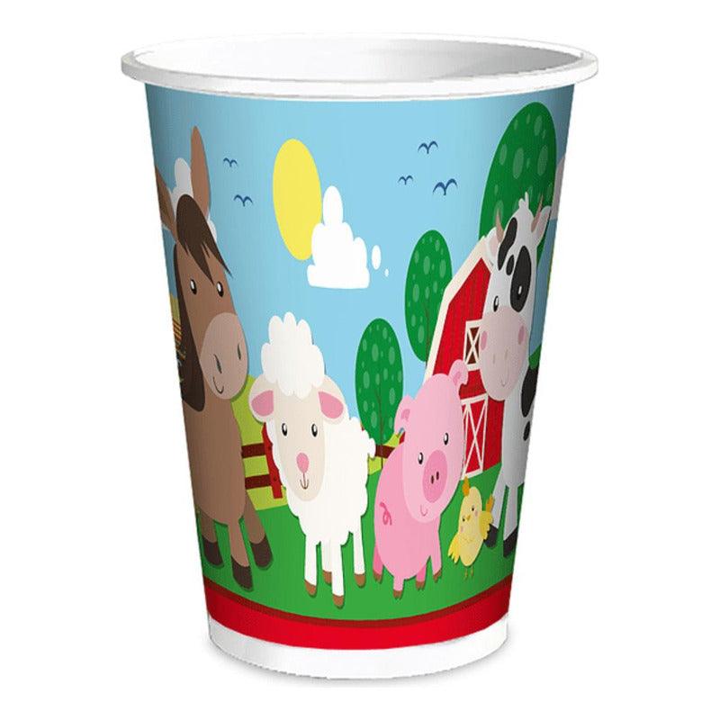 Pack Cumpleaños Animalitos La Granja Para 6 Niños Decoración Infantil - Louicid