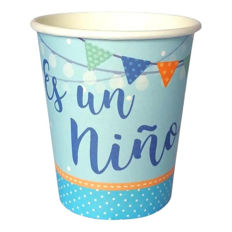 Vasos Baby Shower Es Un Niño 6 Uds Celeste - Louicid