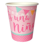 Vasos Baby Shower Es Una Niña 6 Uds Rosado - Louicid