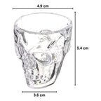 aso calavera transparente con medidas detalladas, perfecto para decoraciones temáticas - Louicid
