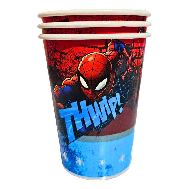 Primer diseño del vaso Spiderman de 355cc, ideal para cumpleaños y celebraciones temáticas - Louicid