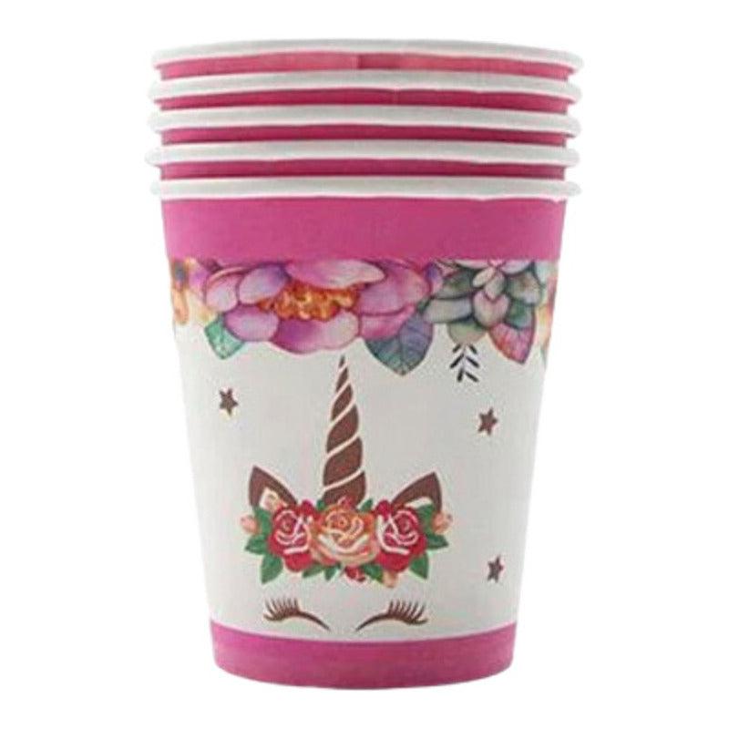 aso individual con diseño de unicornio y flores, perfecto para fiestas infantiles mágicas - Louicid