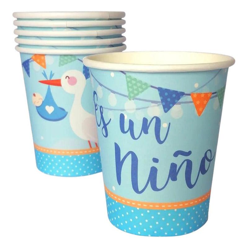 Vasos Baby Shower Es Un Niño 6 Uds Celeste - Louicid