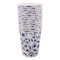 Vasos De Cumpleaños Futbol 6 unidades Blanco Negro - Louicid