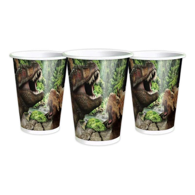 Vasos Desechables Dinosaurio Rex 6 Uds Decoración Cumpleaños Infantil - Louicid