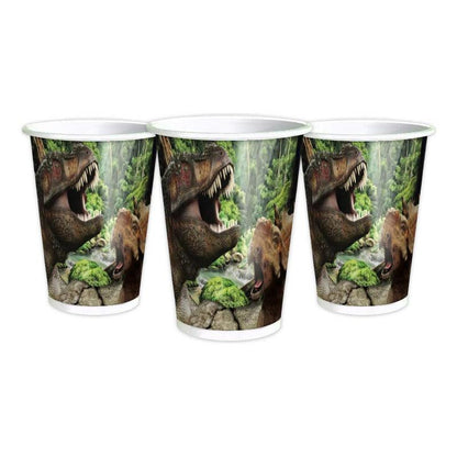 Vasos Desechables Dinosaurio Rex 6 Uds Decoración Cumpleaños Infantil - Louicid