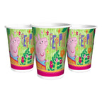 Set 6 Vasos Peppa Pig Decoración Para Cumpleaños - Louicid