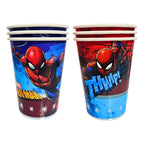 Vasos temáticos de Spiderman con dos diseños distintos, perfectos para decorar fiestas infantiles - Louicid