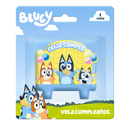 Vela De Cumpleaños Bluey Feliz Cumple - Louicid