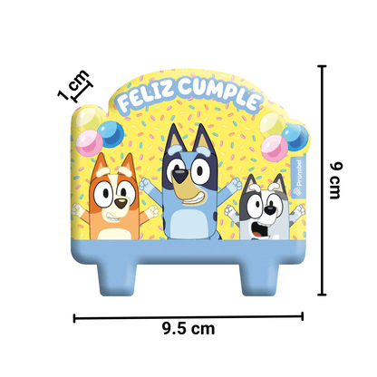 Vela De Cumpleaños Bluey Feliz Cumple - Louicid