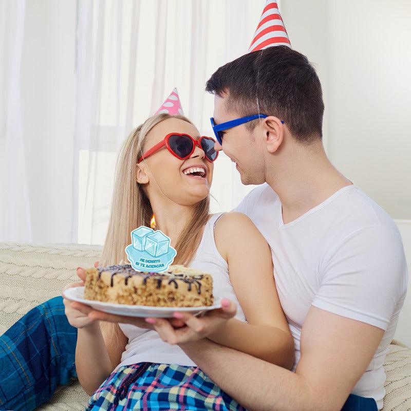 Vela De Cumpleaños Me Derrito Si Te Acercas Decoración Torta - Louicid