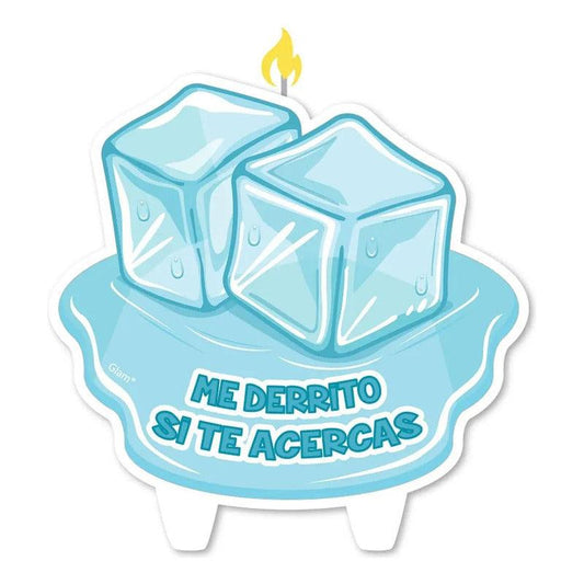 Vela De Cumpleaños Me Derrito Si Te Acercas Decoración Torta - Louicid