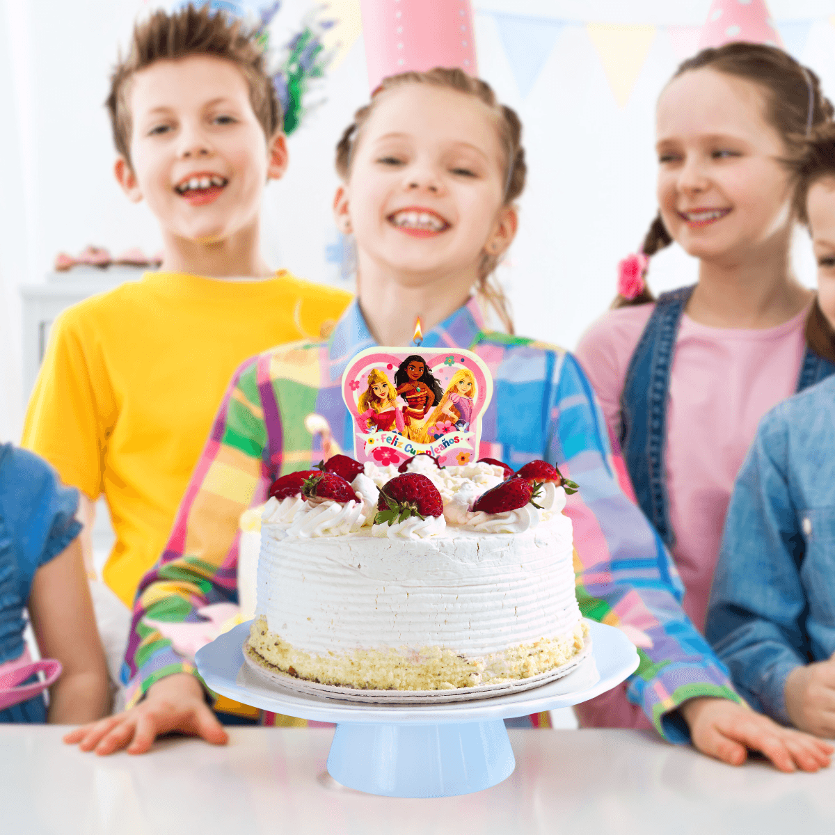 Vela De Princesas Disney Para Cumpleaños - Louicid