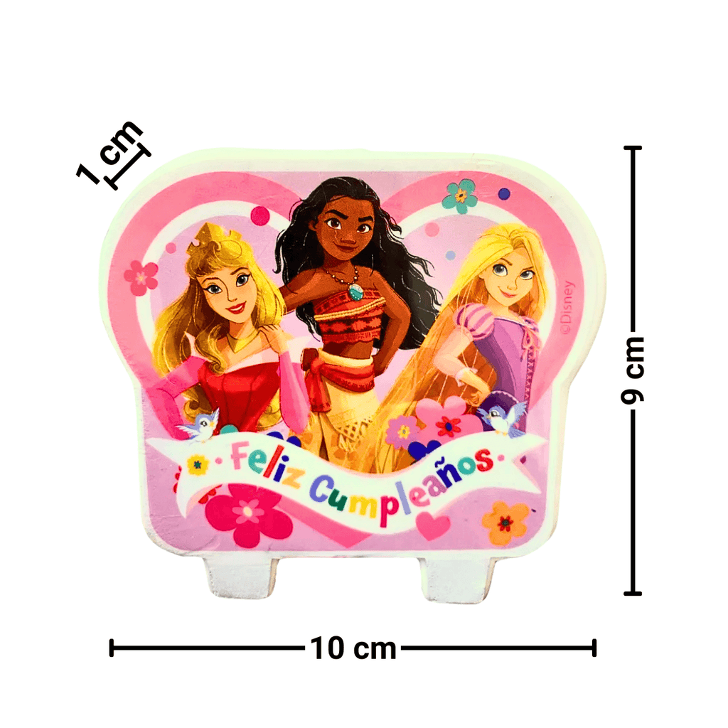 Vela De Princesas Disney Para Cumpleaños - Louicid