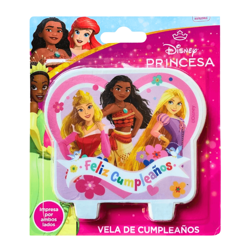 Vela De Princesas Disney Para Cumpleaños - Louicid