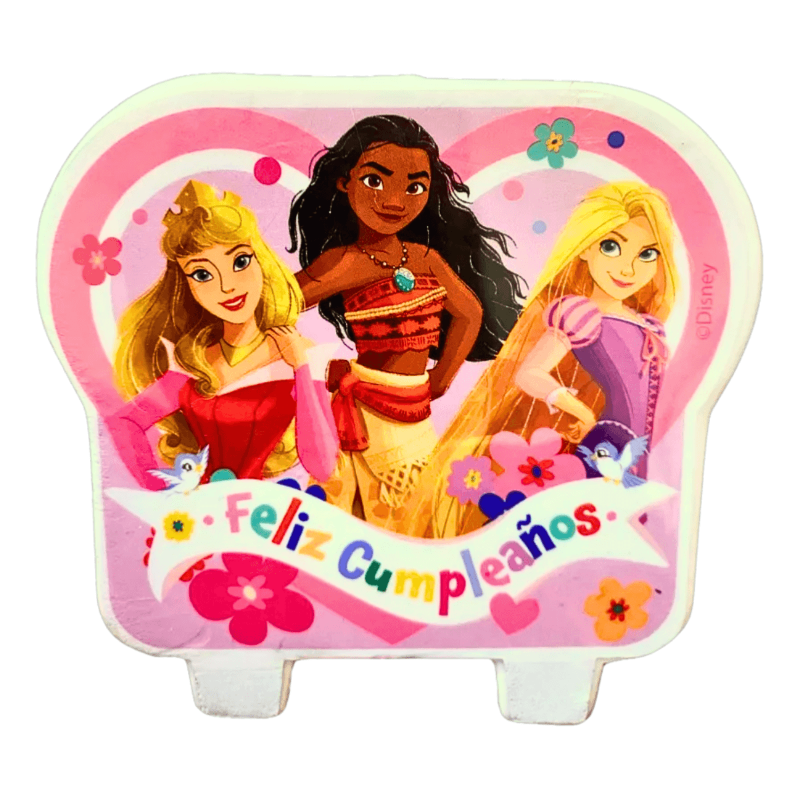 Vela De Princesas Disney Para Cumpleaños - Louicid