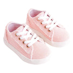 Par de zapatillas urbanas Loba rosado para niña, estilo cómodo y moderno - Louicid
